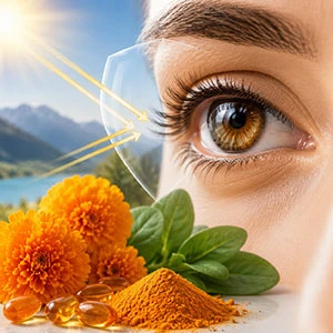 Ulleres de sol naturals per a ulls amb luteïna i zeaxantina